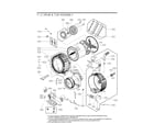Kenmore Elite 79641982410 drum and tub parts diagram
