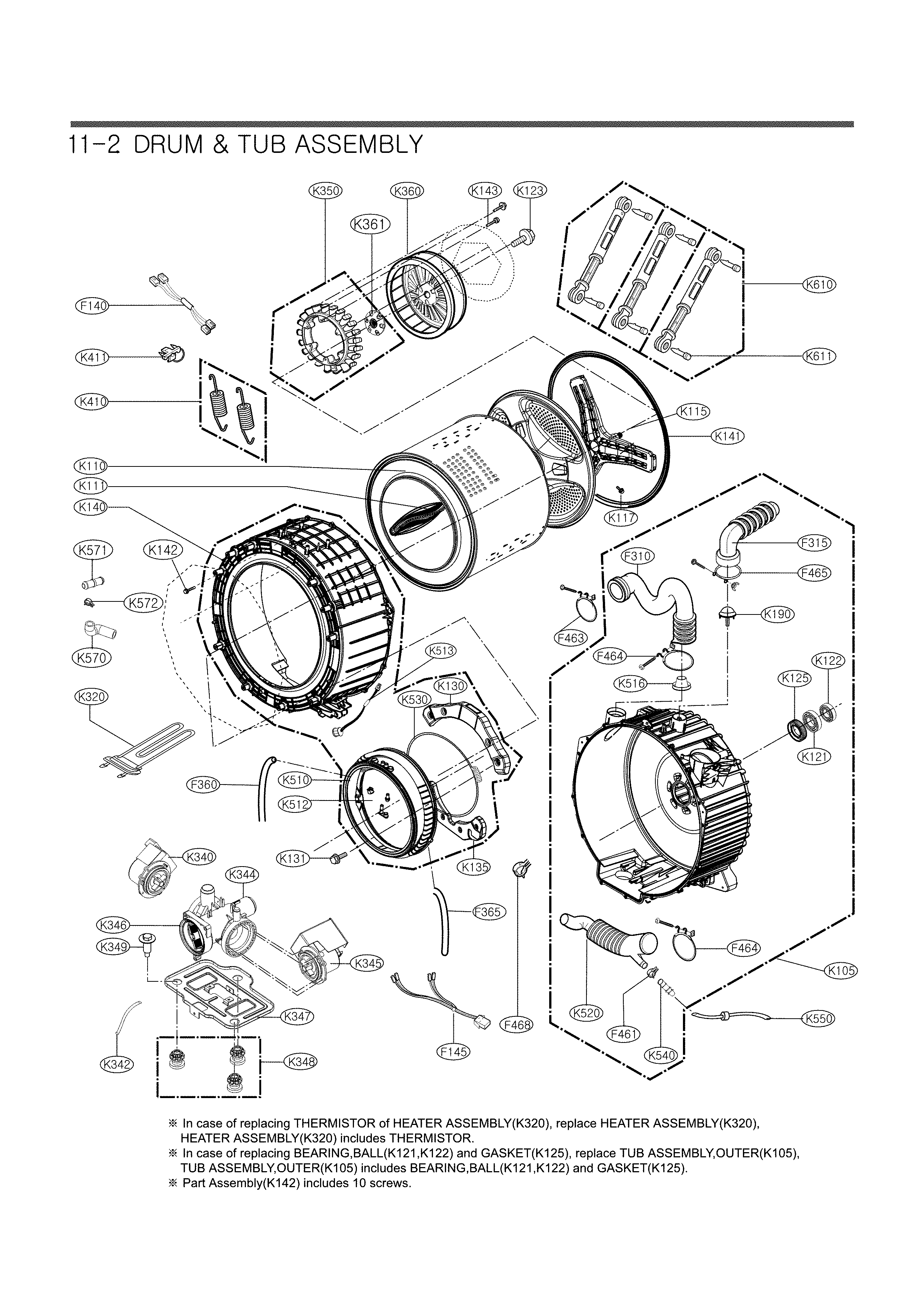 Drum and tub parts