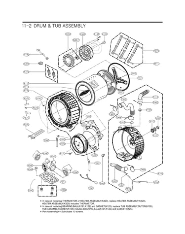 Drum and tub parts