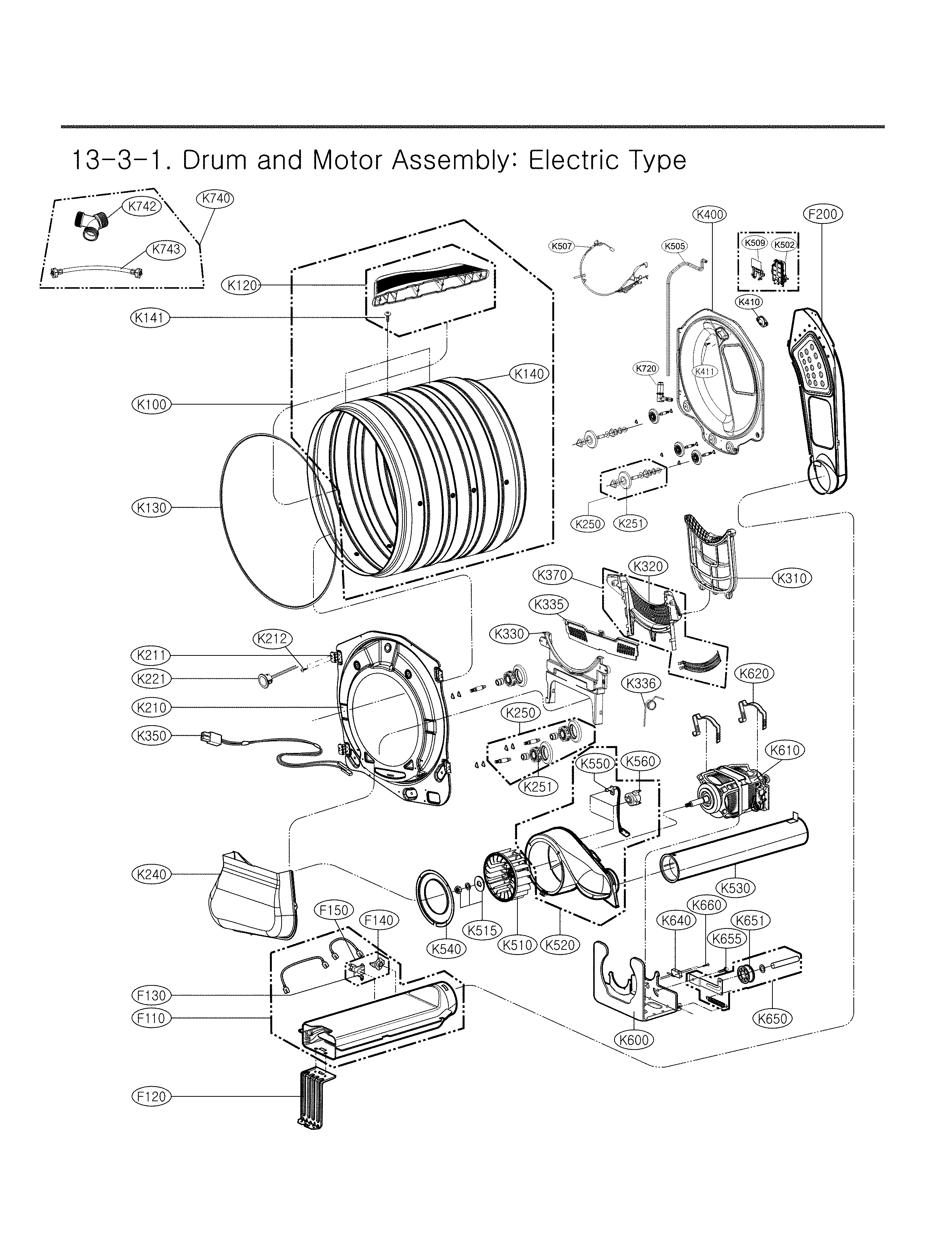 Dispenser assembly parts