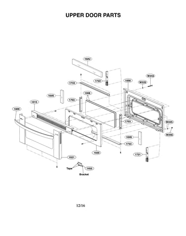 Upper door parts