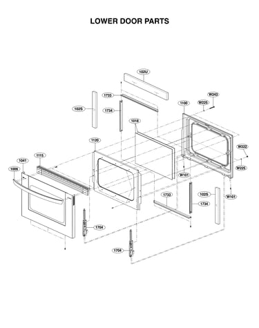 Lower door parts