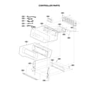 Kenmore Elite 72196043610 contoller assembly parts diagram