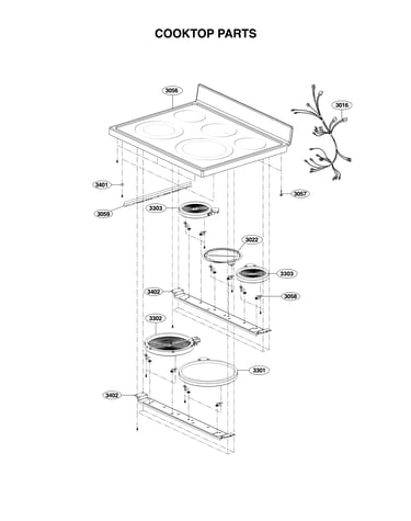 Cooktop parts
