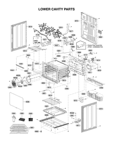 Lower cavity parts