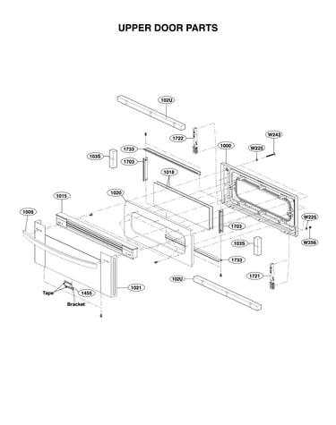 Upper door parts