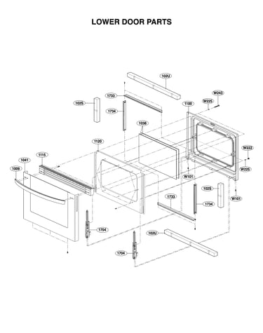 Lower door parts