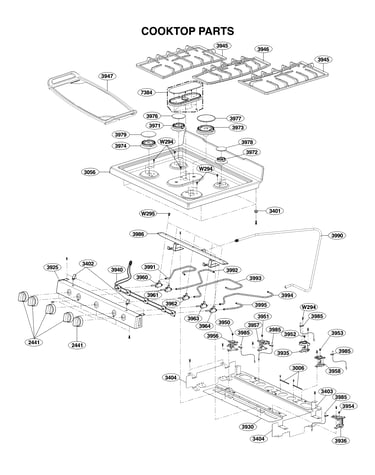 Cooktop parts