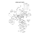 Kenmore Elite 72176033610 upper cavity parts diagram