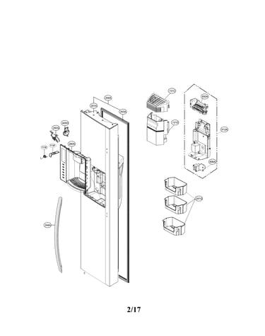 Freezer door parts