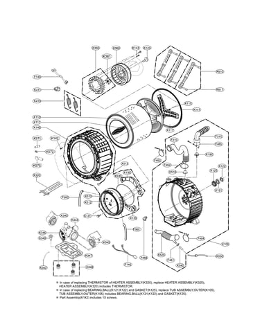 Drum and tub parts