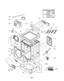 Cabinet and control parts
