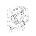 Kenmore Elite 79641583411 drum and tub parts diagram