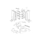LG LFXS30726S/02 door parts diagram