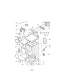 Cabinet and control parts