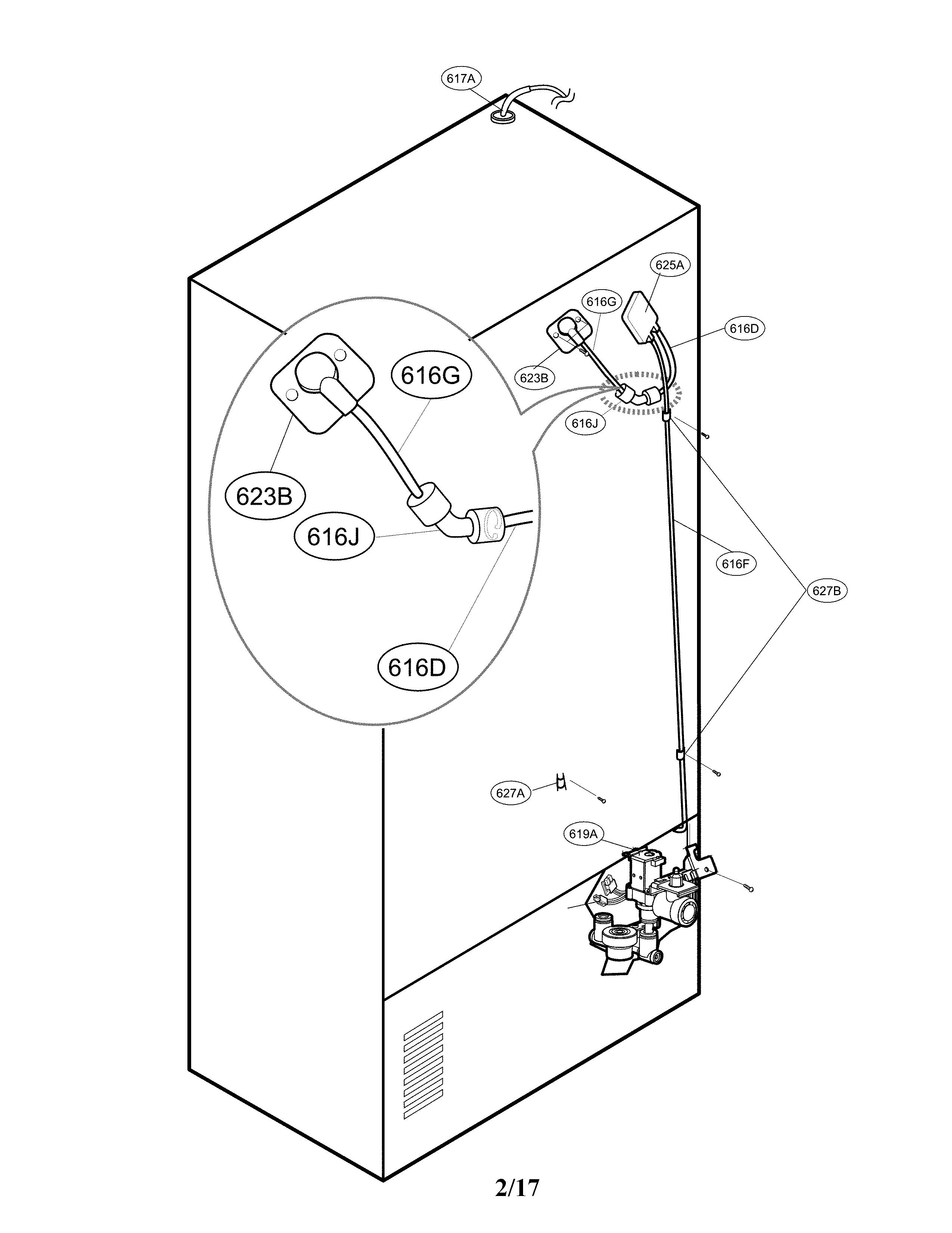 Valve and water parts