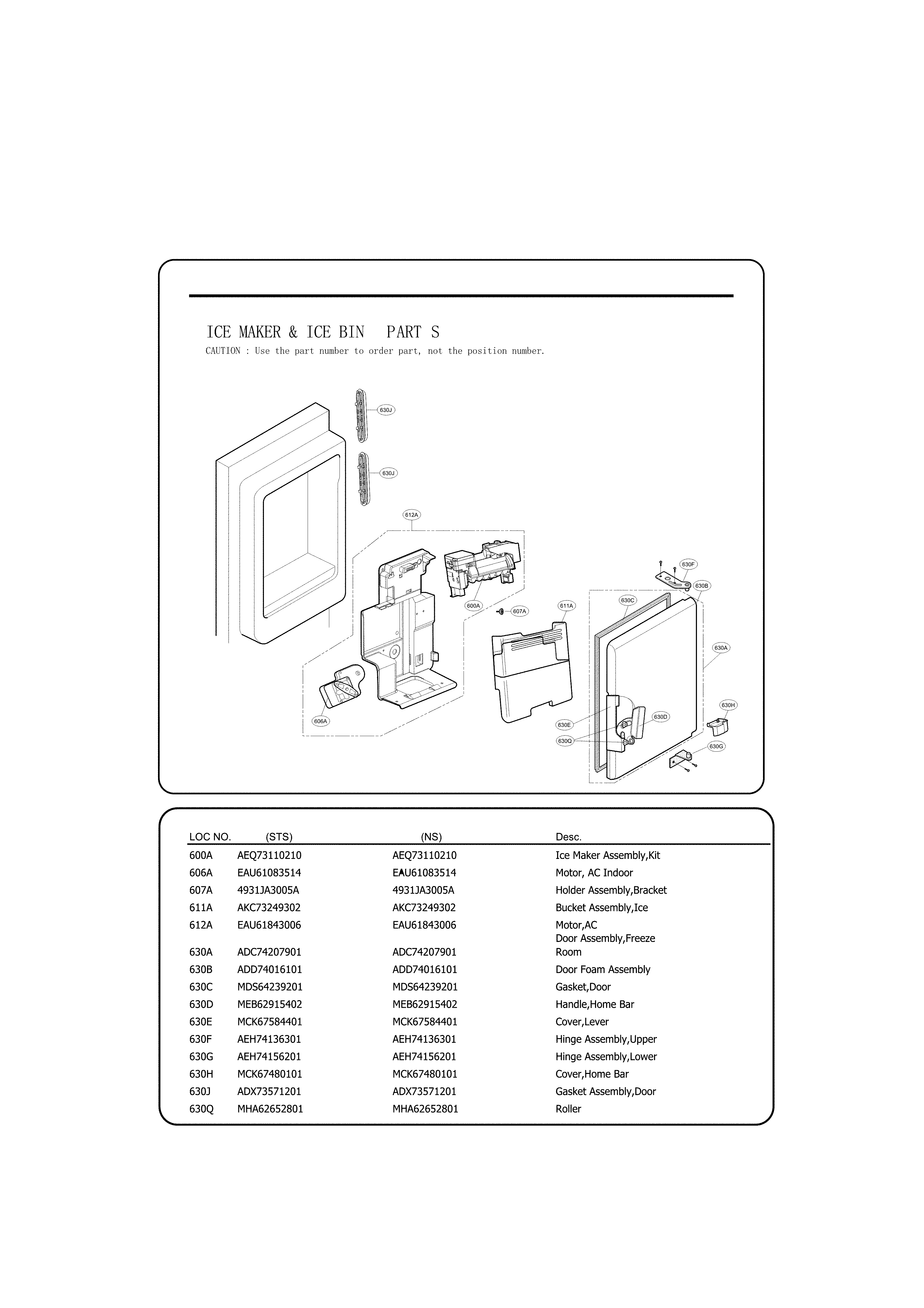 Ice maker parts