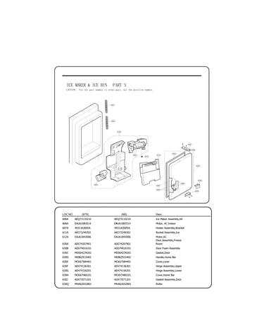 Ice maker parts