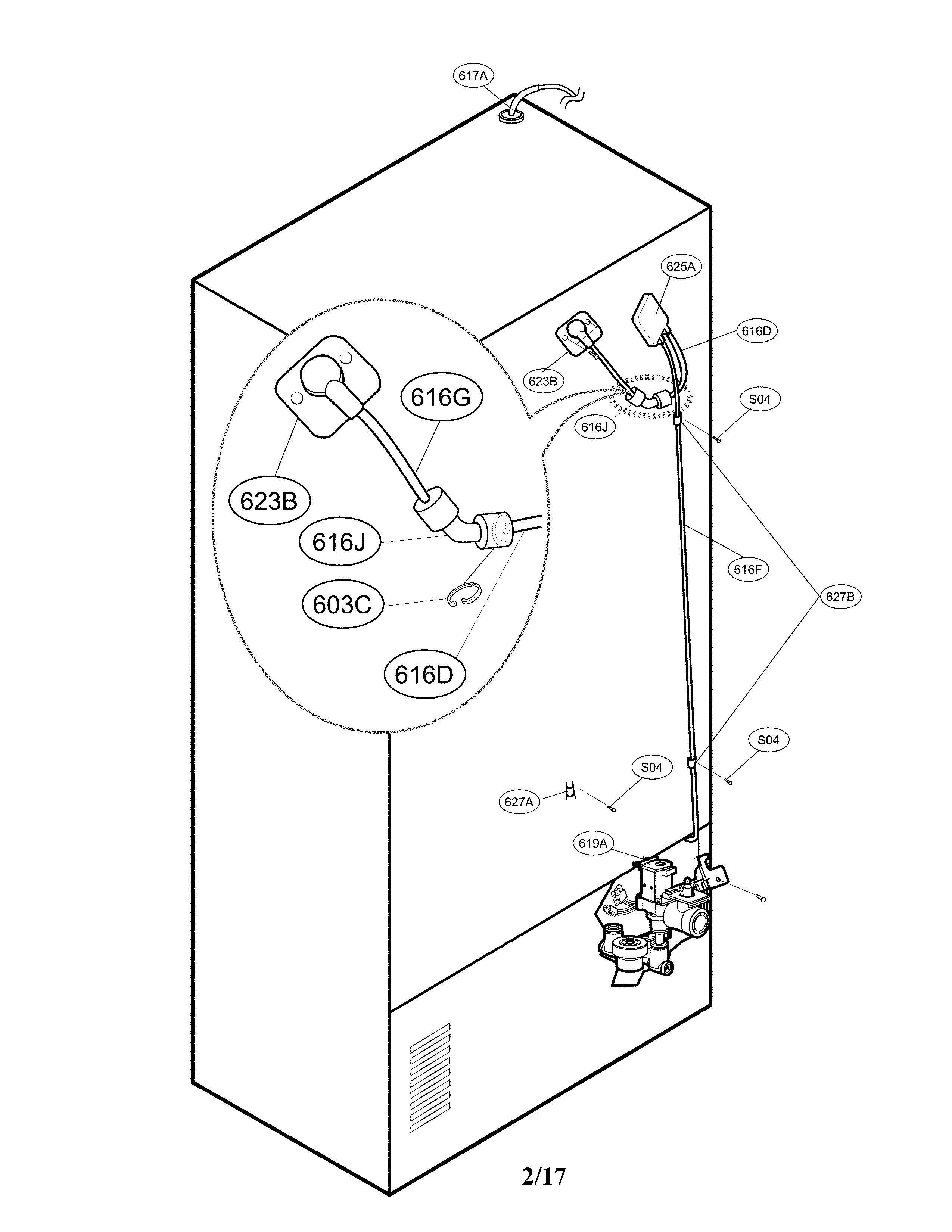 Valve and water parts