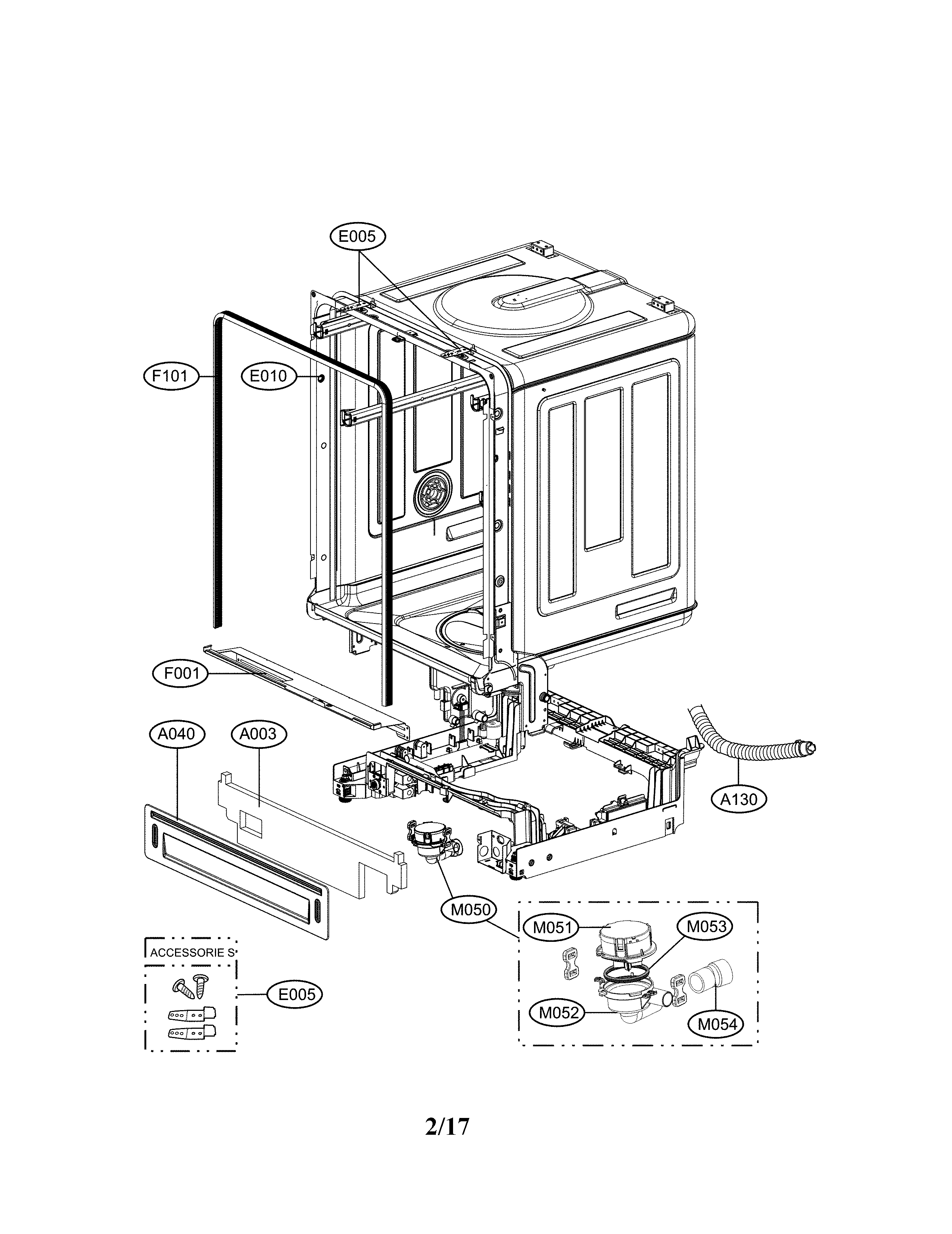 Exploded view parts