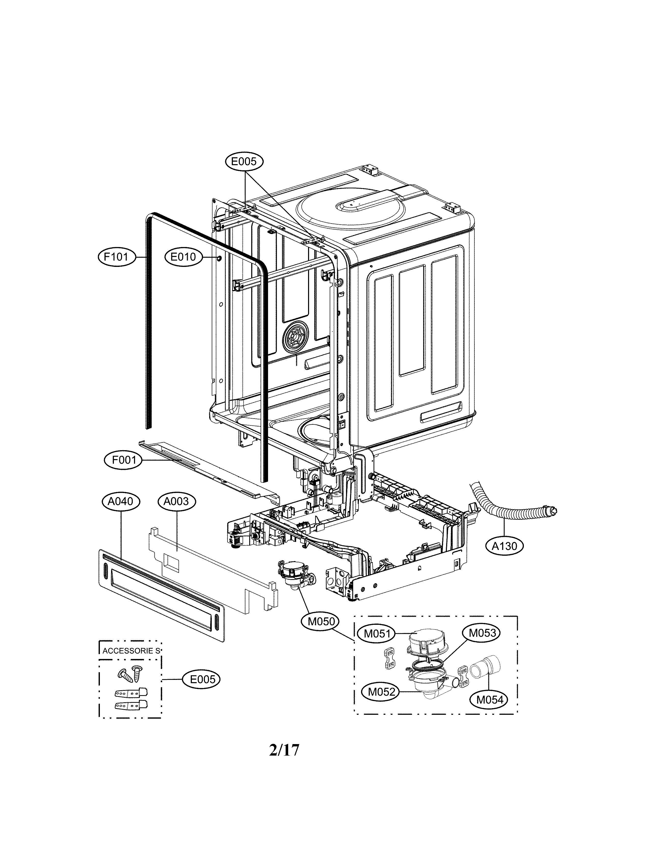 Exploded view parts
