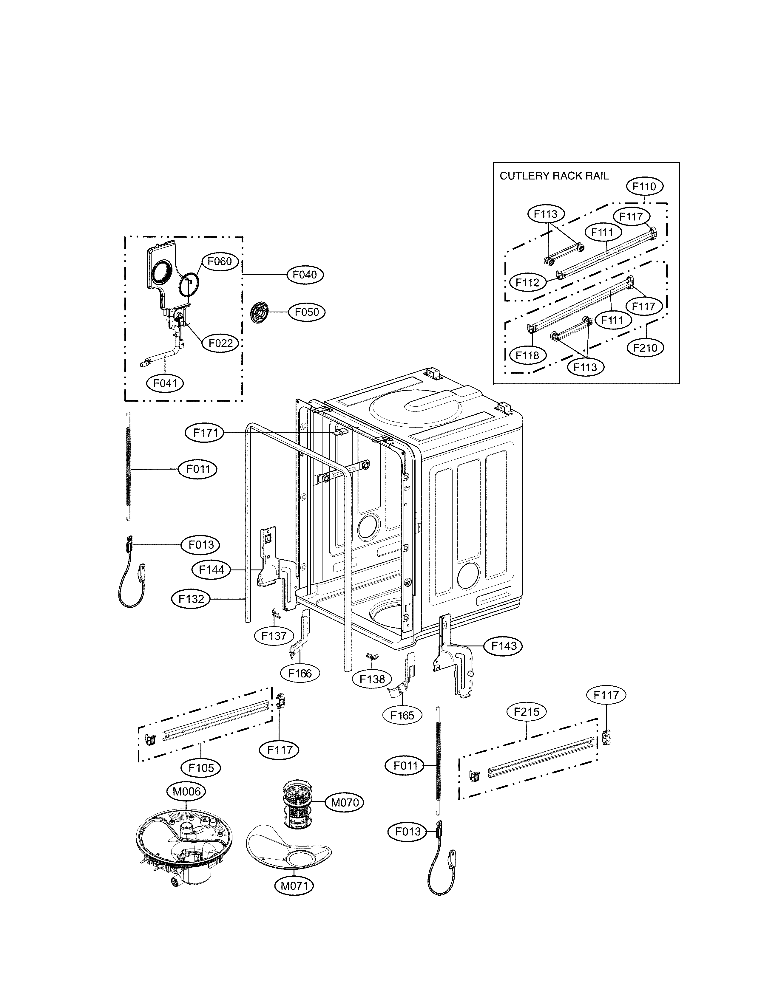 Tub assembly parts