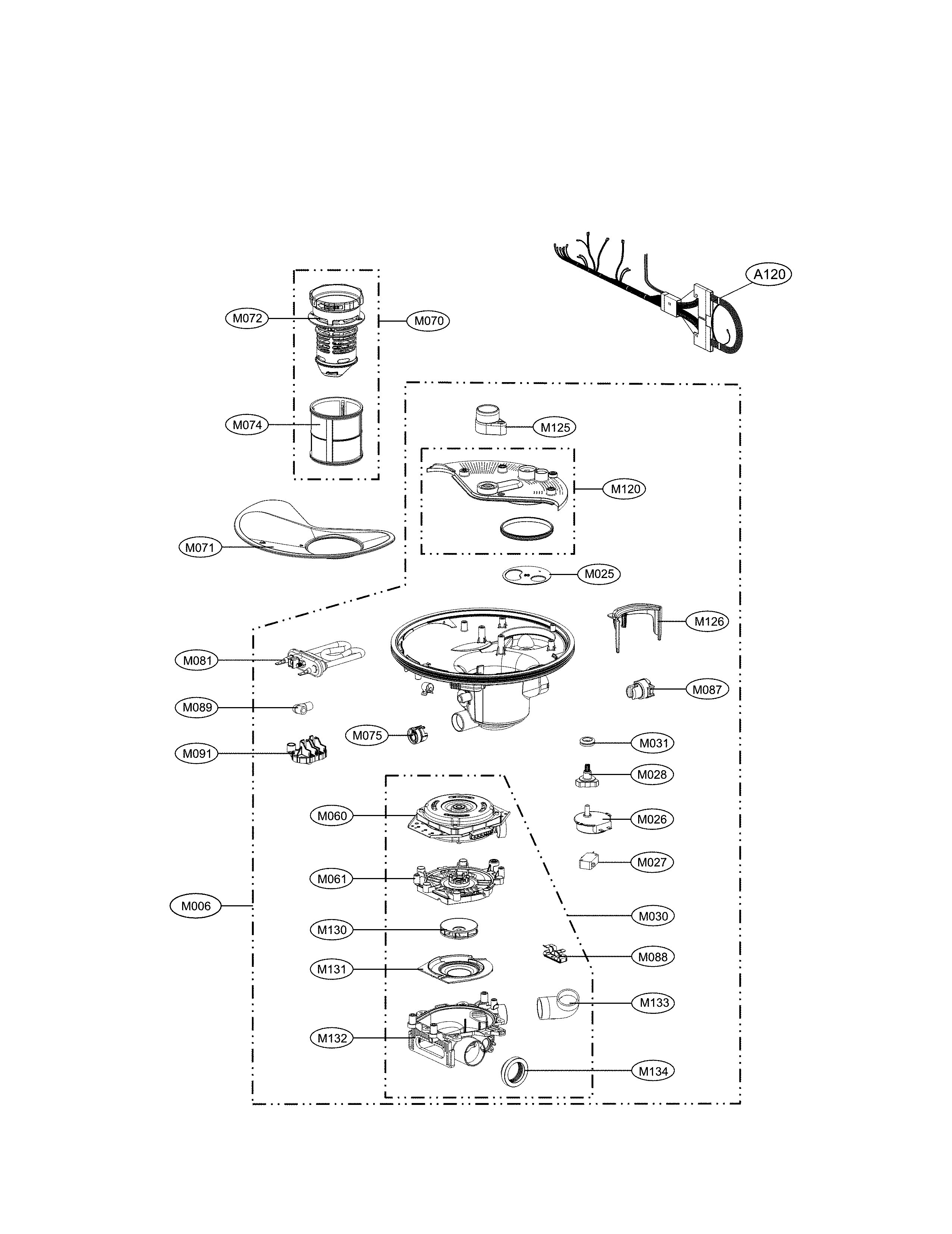 SUMP ASSEMBLY PARTS