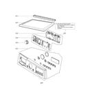 LG DLEX3370W/00 control panel parts diagram