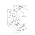 LG DLEX3370W/00 drawer panel parts diagram