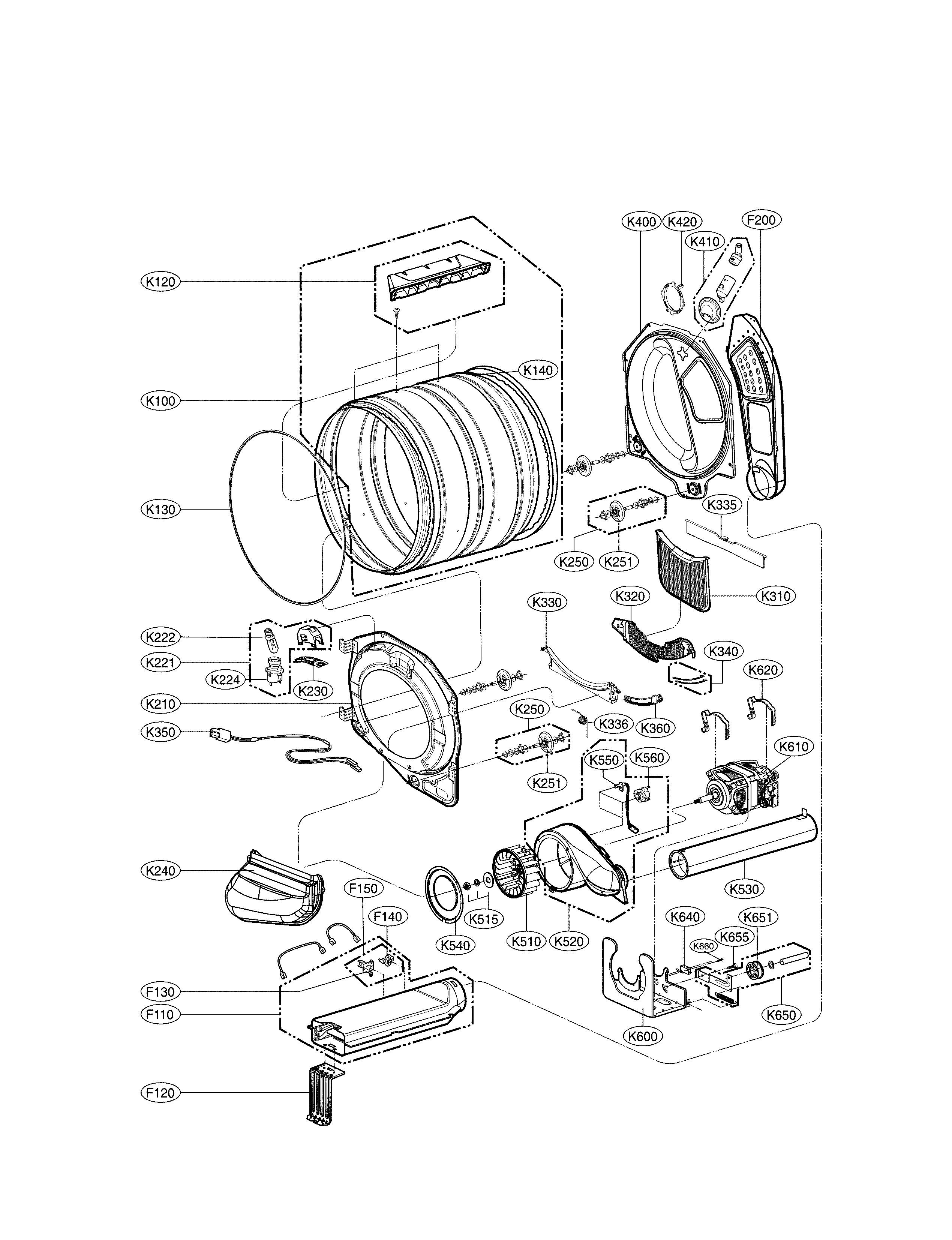 Drum and motor parts