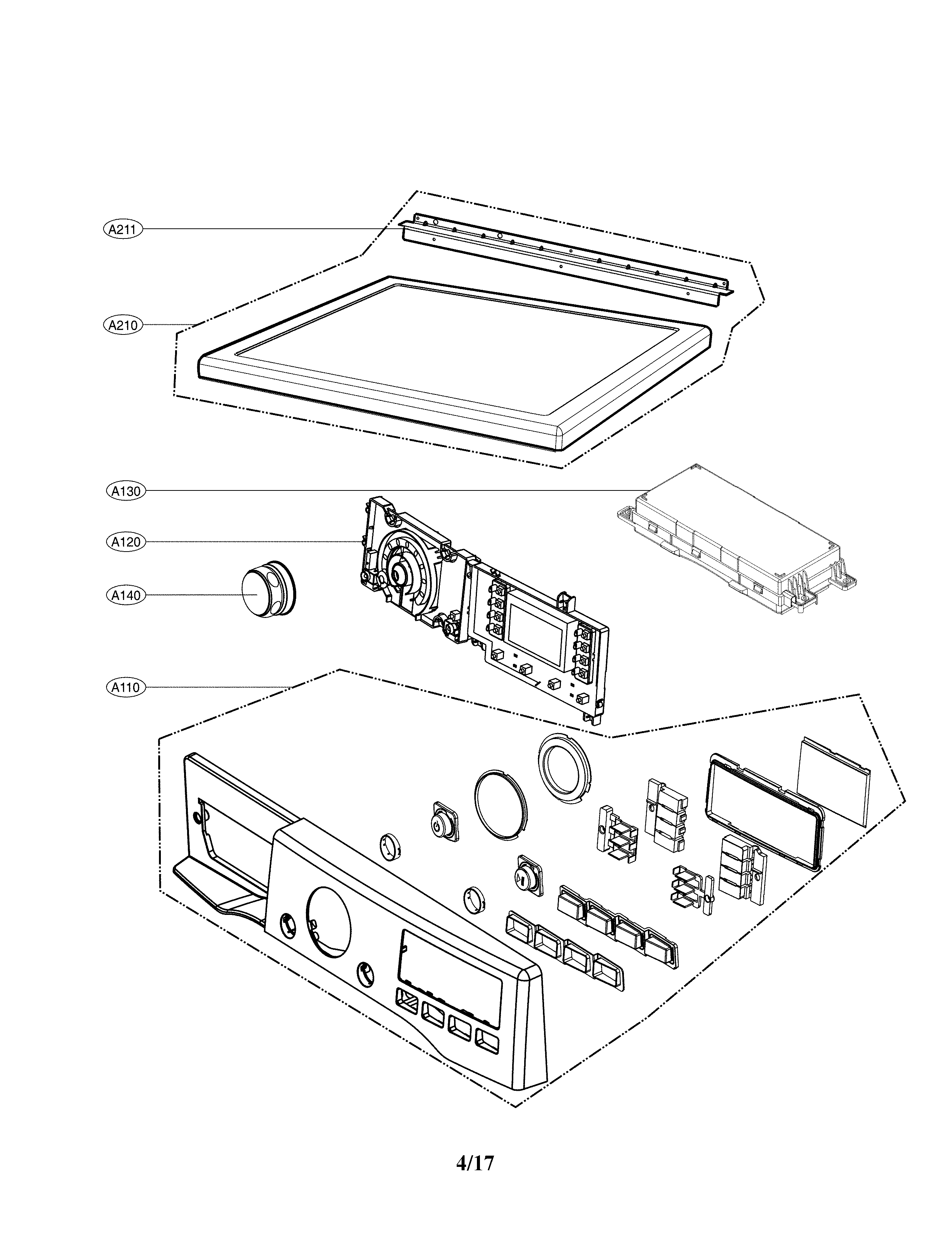 Control panel parts