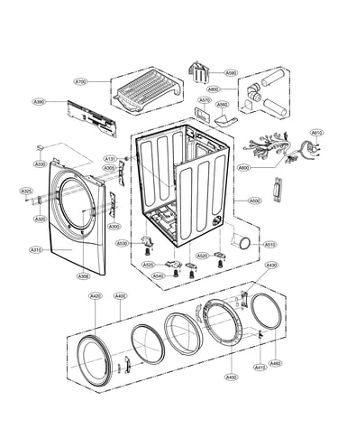 Cabinet and door parts