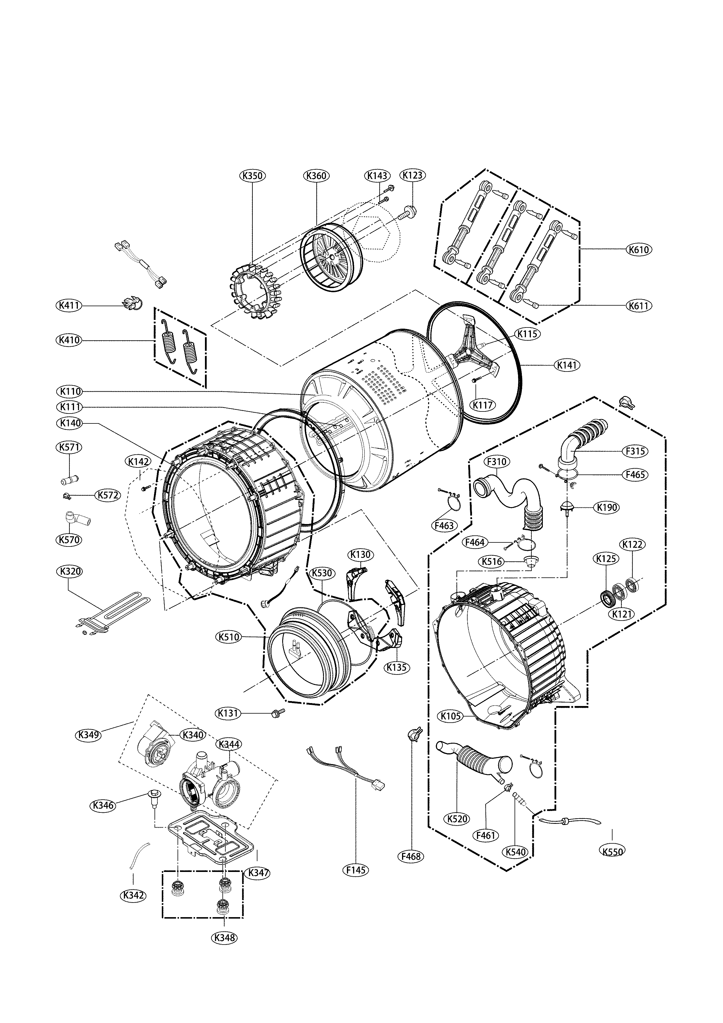 Cabinet and door parts