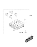 Lower rack assembly parts