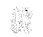 LG LFXS24623S/00 case parts diagram