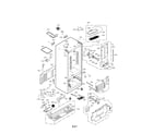 LG LFXS24663S/00 case parts diagram