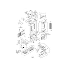 LG LFXS29626S/00 case parts diagram