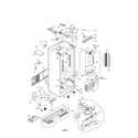 LG LFXS29766S/00 case parts diagram