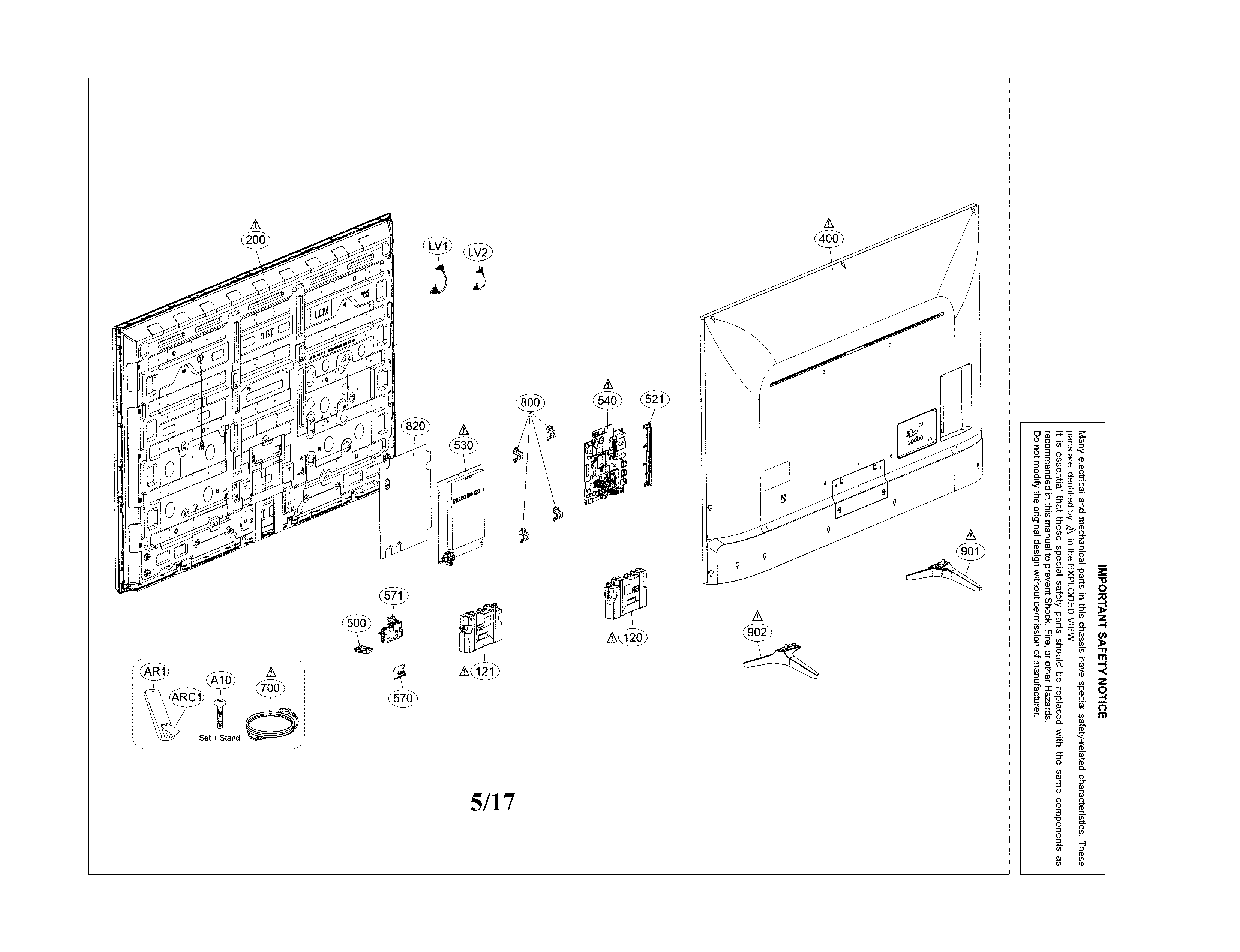 Exploded view parts