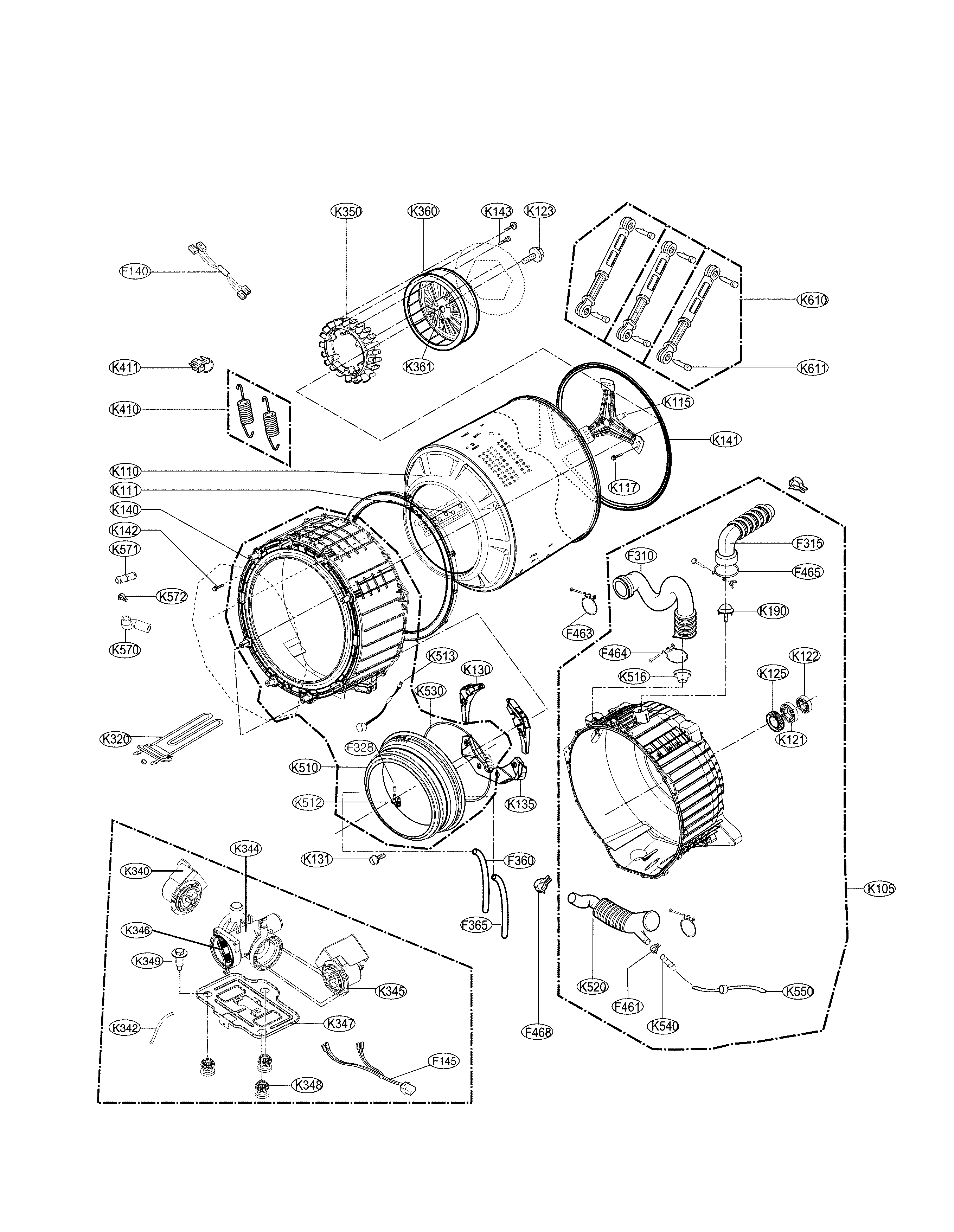 Drum and tub parts