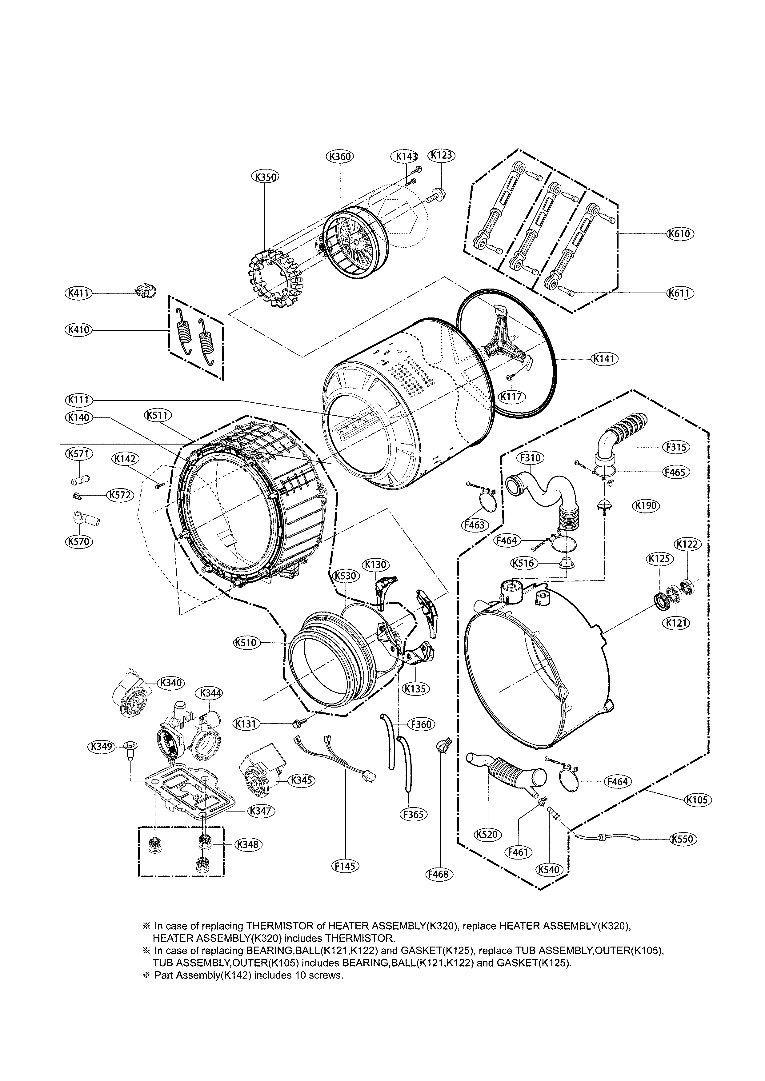 Drum and tub parts