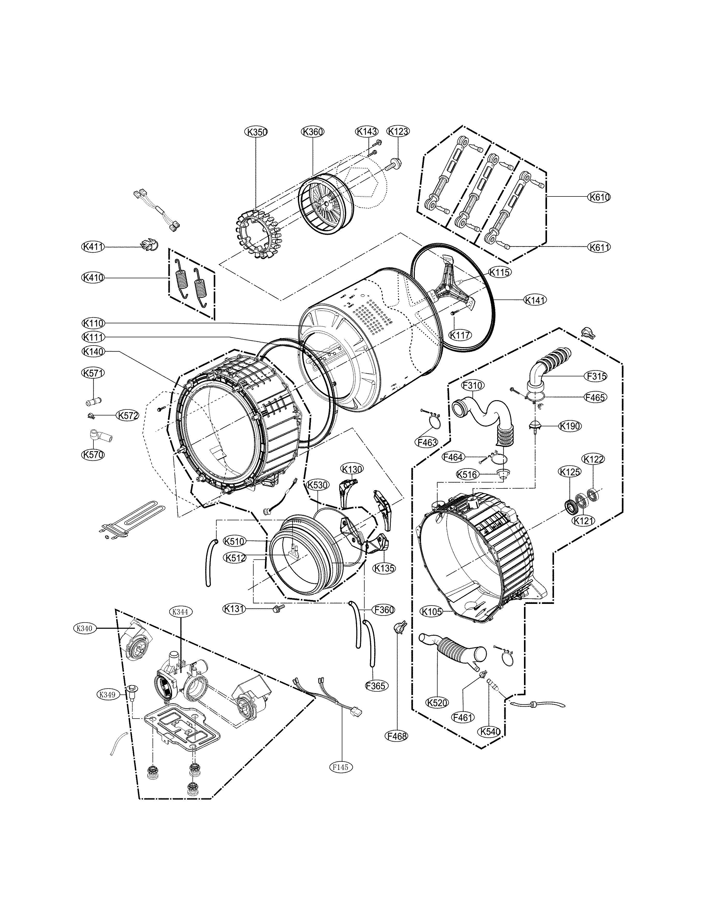 DRUM AND TUB PARTS