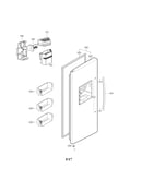 Freezer door parts