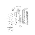 Kenmore Elite 79551863610 freezer compartment parts diagram