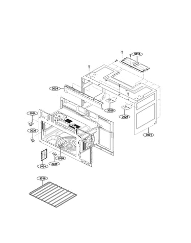 Oven cavity parts