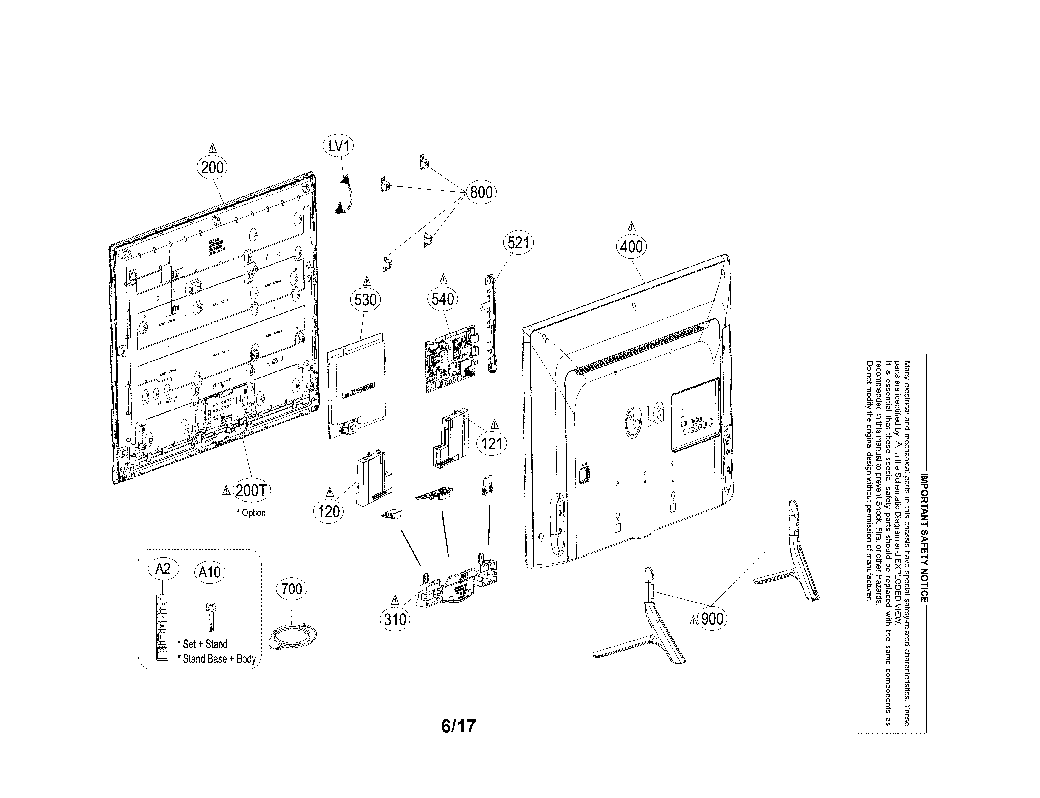 Exploded view parts