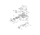 LG DLEC888W/00 base and motor parts diagram