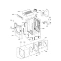 LG DLEX8100V/00 cabinet and door parts diagram