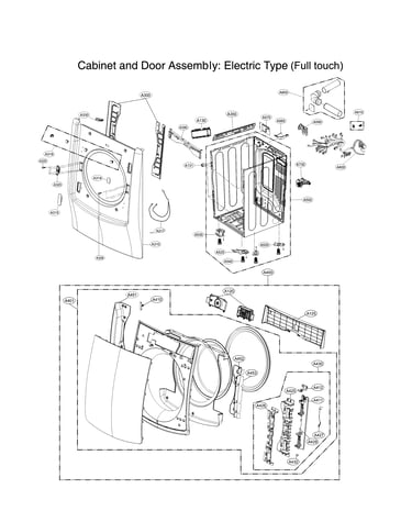 Cabinet and door parts