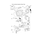 LG DLEX9500K/00 drum and motor parts diagram